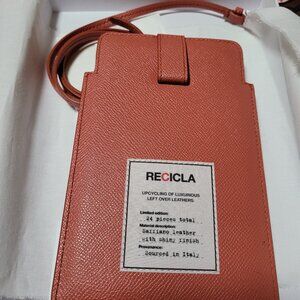 Maison Margiela Recicla limited edition four stich phone pouch
